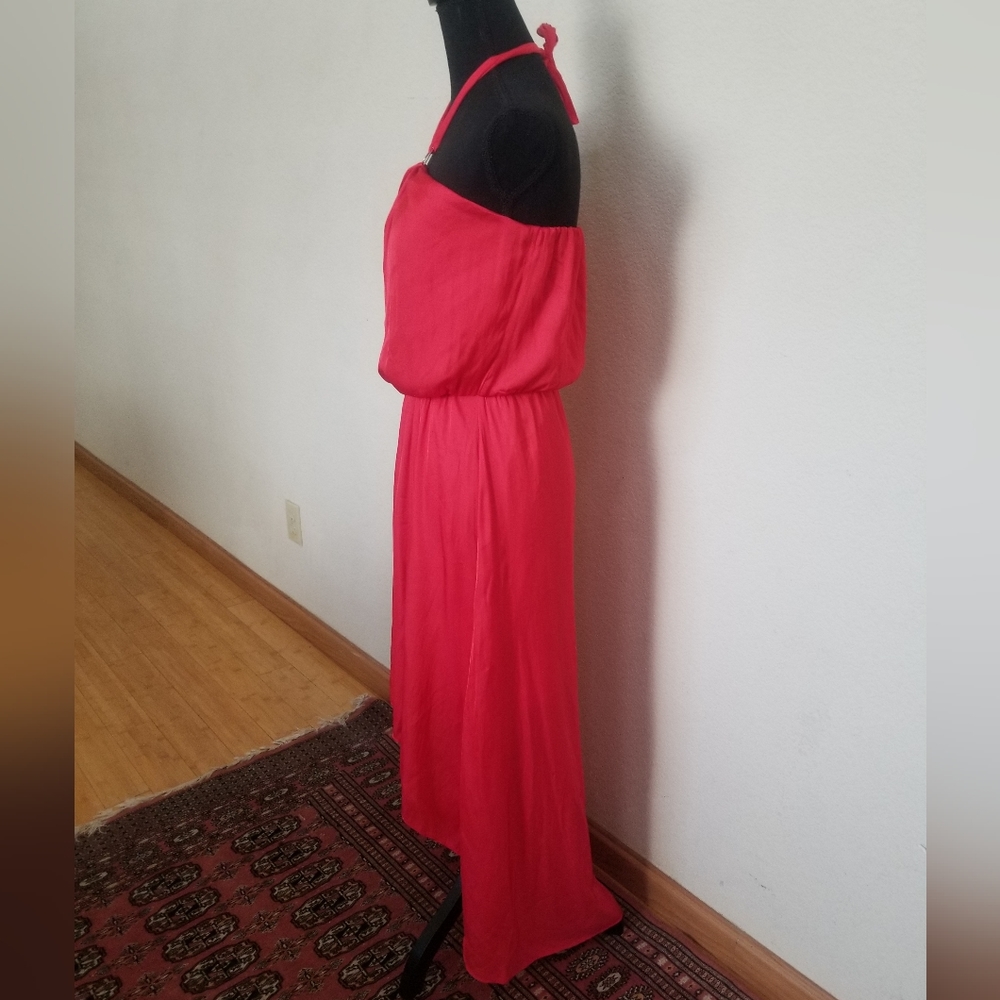 Silk Red Halter Dress! - Picture 3 of 8